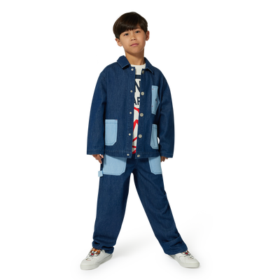 Giacca di jeans in cotone KENZO KIDS UNISEX