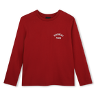 T-shirt a maniche corte, ROSSO SCURO, hi-res