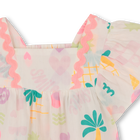 Blusa manica corta con volant BILLIEBLUSH 
                    BAMBINA