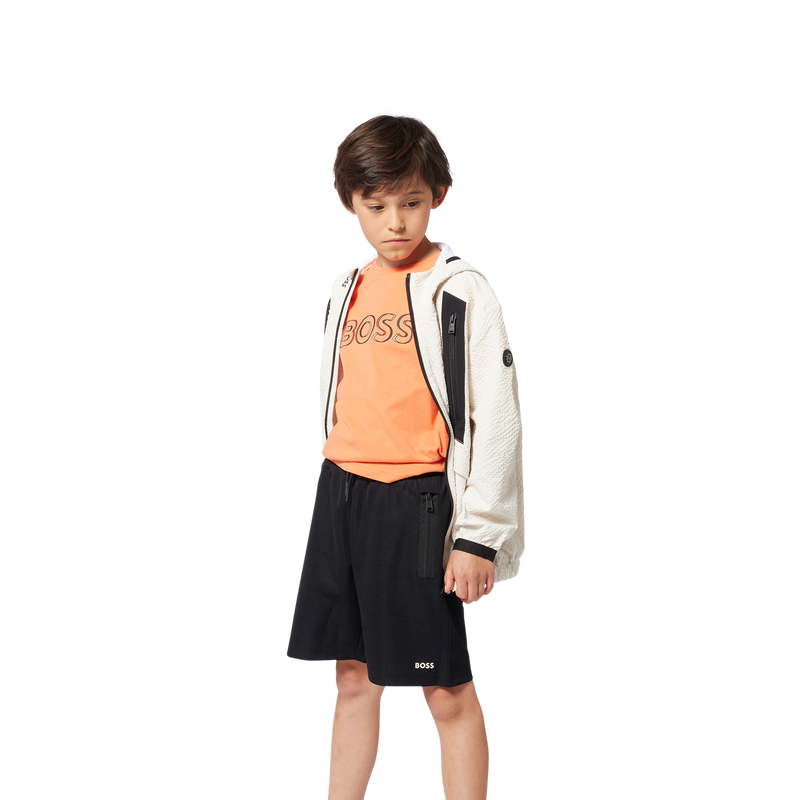 Giacca a vento con cappuccio BOSS 
                        RAGAZZO