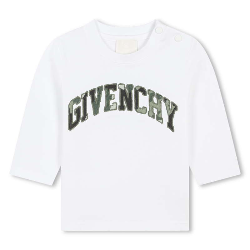 Long-Sleeved Cotton T-Shirt GIVENCHY 
                        RAGAZZO