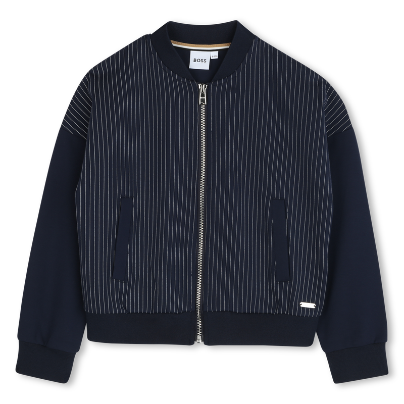 Cardigan con zip e tasche BOSS 
                        BAMBINA