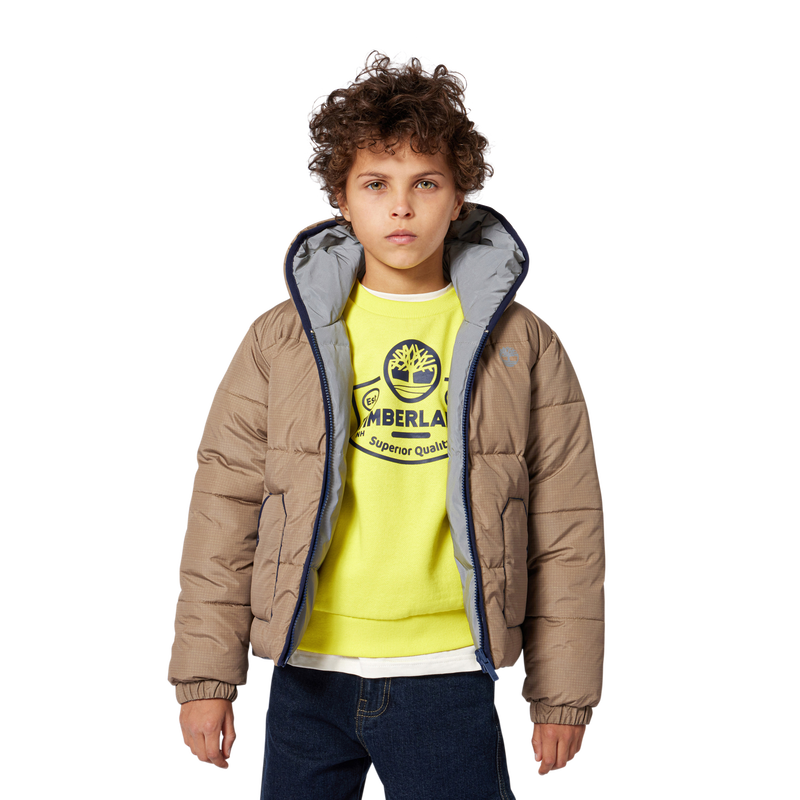 Piumino reversibile con cappuccio TIMBERLAND 
                        RAGAZZO