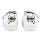 Sneakers con strisce a strappo KARL LAGERFELD KIDS 
                    RAGAZZO