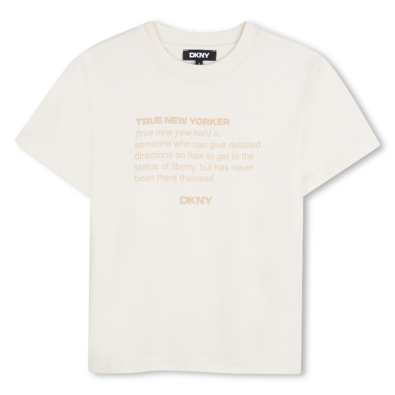 T-SHIRT A MANICHE CORTE DKNY 
                        UNISEX