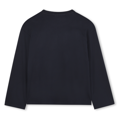 T-shirt a maniche lunghe a maniche larghe KENZO KIDS RAGAZZO