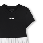 Vestito cerimonia bimateriale DKNY 
                    BAMBINA