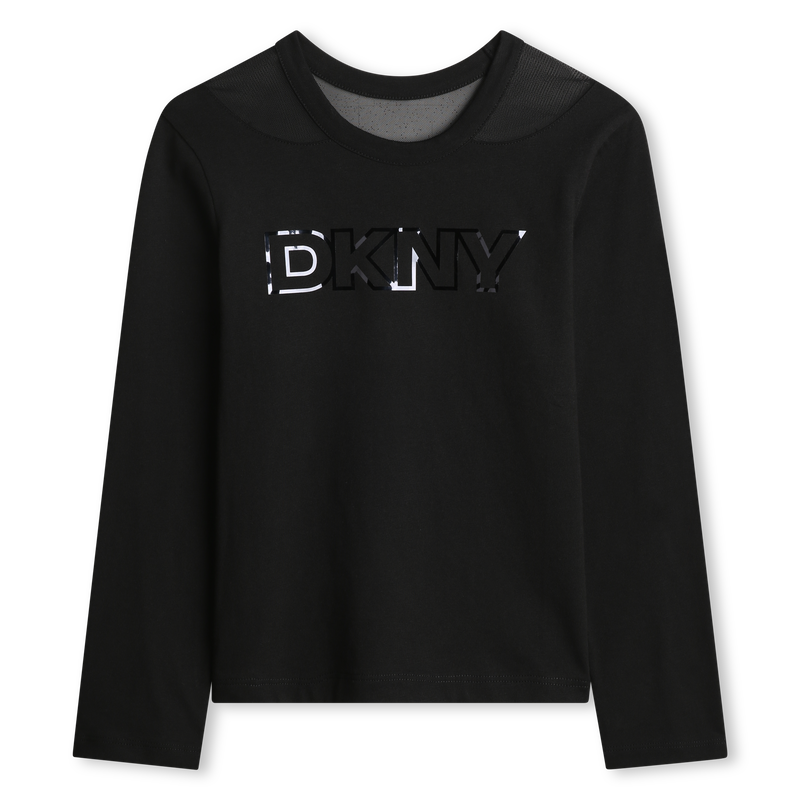 T-shirt a maniche lunghe DKNY 
                        BAMBINA