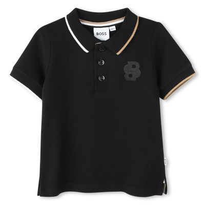 Striped Cotton Polo BOSS RAGAZZO