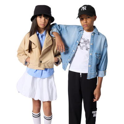 T-SHIRT A MANICHE CORTE DKNY RAGAZZO