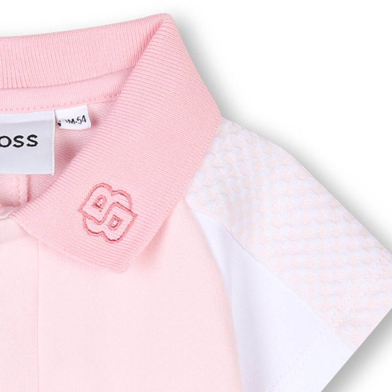 Tutina corta con inserti BOSS 
                        BAMBINA