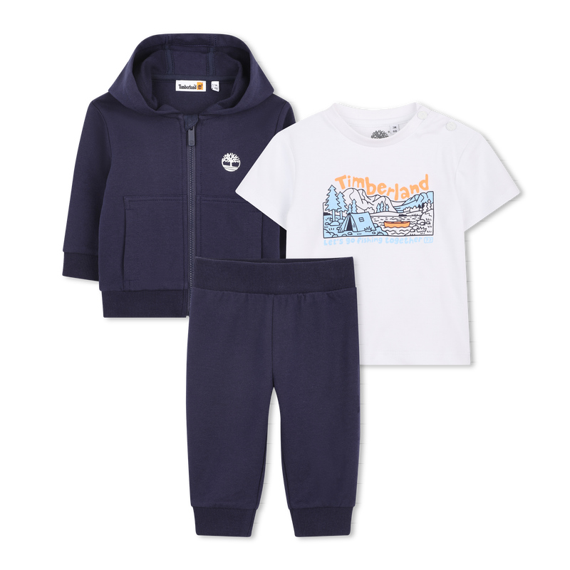 SET PANTALONI, T-SHIRT E CARDIGAN TIMBERLAND 
                        RAGAZZO