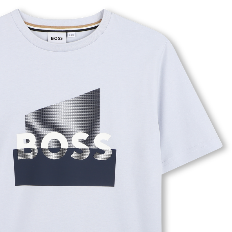 T-SHIRT A MANICHE CORTE BOSS 
                        RAGAZZO