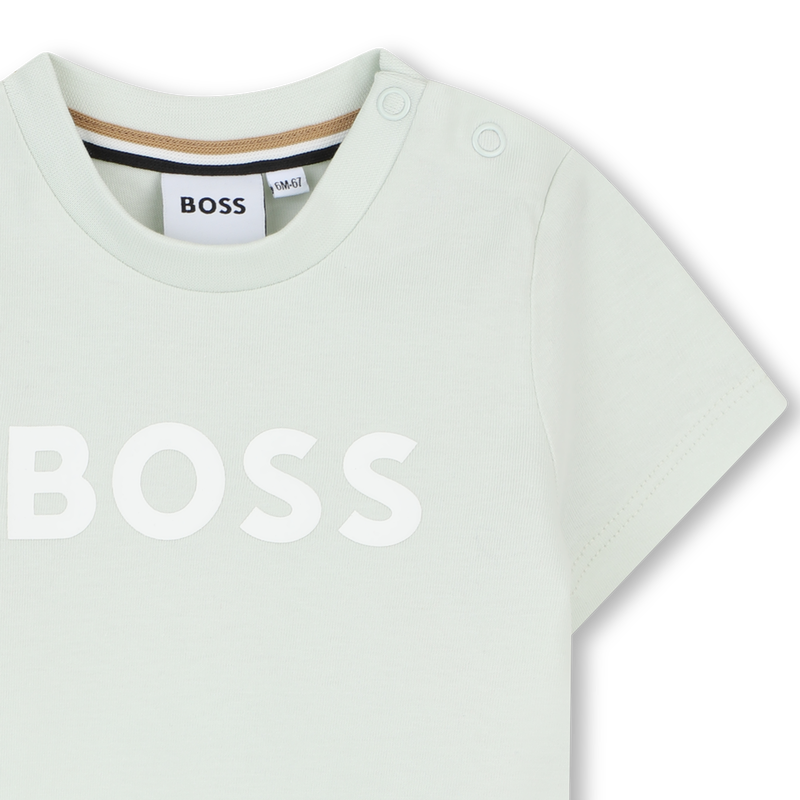 T-SHIRT A MANICHE CORTE BOSS 
                        RAGAZZO