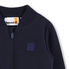 Cardigan con zip e maniche a contrasto TIMBERLAND 
                    RAGAZZO