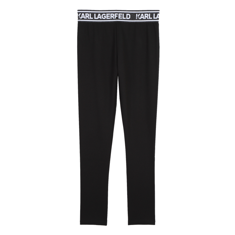 Leggings girovita metallizzato KARL LAGERFELD KIDS 
                        BAMBINA