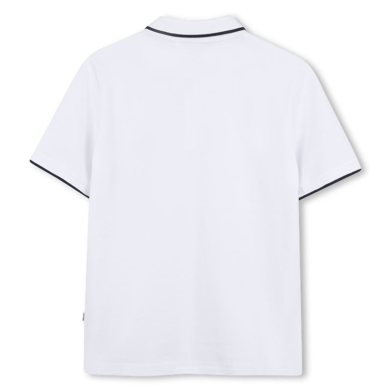 Polo in cotone taglio dritto BOSS 
                        RAGAZZO
