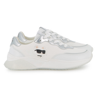 Sneakers con lacci e badge KARL LAGERFELD KIDS 
                    BAMBINA