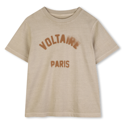 T-SHIRT A MANICHE CORTE ZADIG & VOLTAIRE RAGAZZO