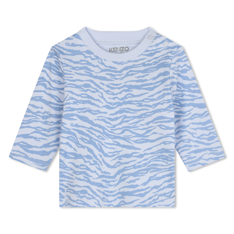Cotton T-Shirt & Overalls KENZO KIDS 
                        RAGAZZO