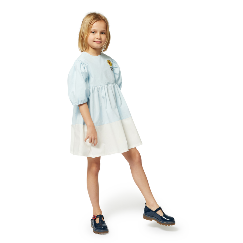 Vestito svasato bicolore KENZO KIDS 
                        BAMBINA