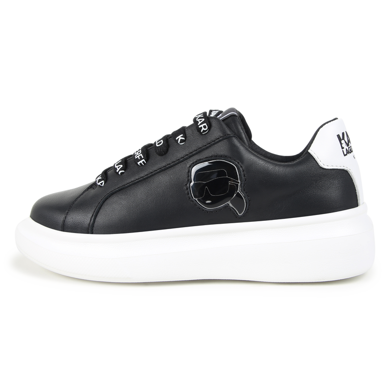 Sneakers basse in pelle KARL LAGERFELD KIDS 
                        RAGAZZO