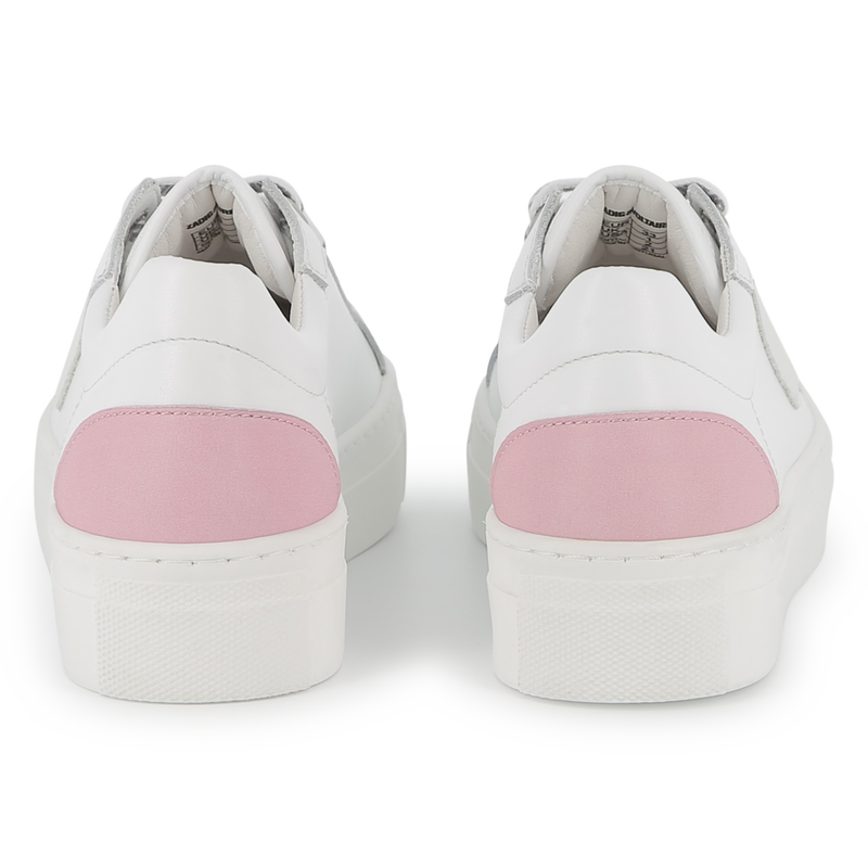 Sneakers in pelle con lacci