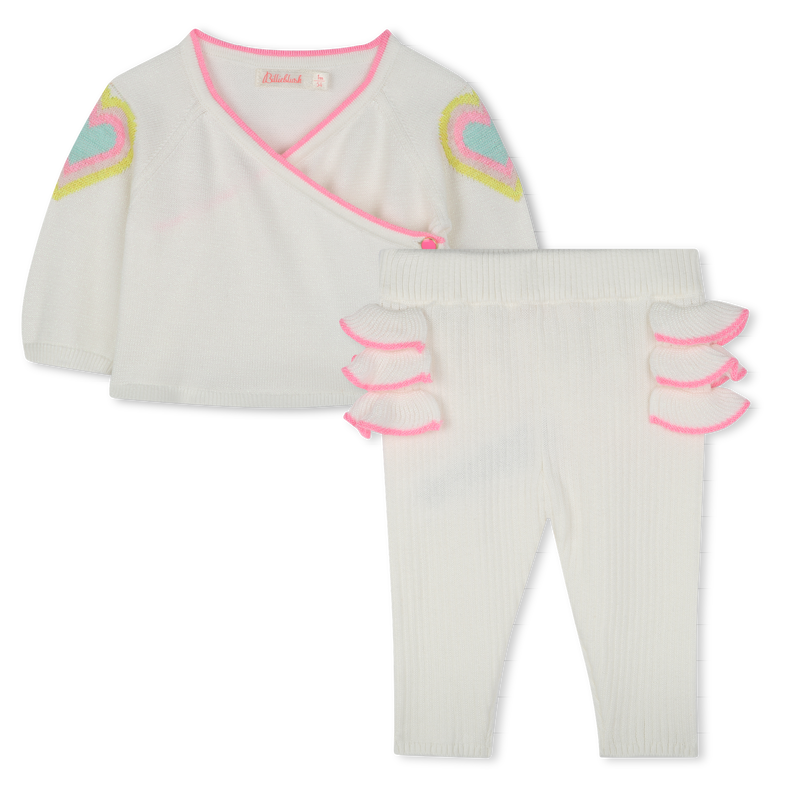 Completo in maglia di cotone BILLIEBLUSH 
                        BAMBINA