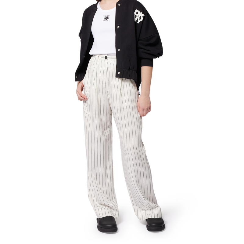 Pantaloni ampi a righe DKNY 
                        BAMBINA