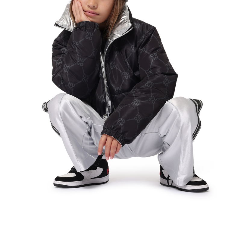 Piumino corto double face HUGO 
                    BAMBINA