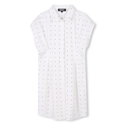 Vestito maniche corte cotone DKNY BAMBINA