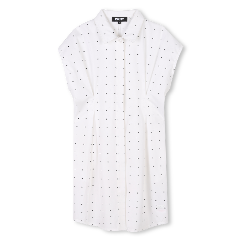 Vestito maniche corte cotone DKNY 
                        BAMBINA