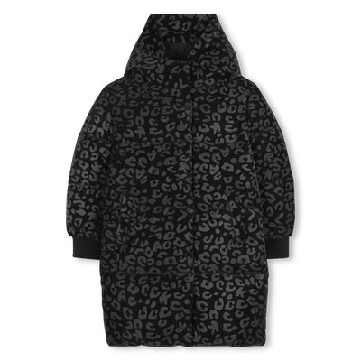 Piumino lungo con cappuccio KARL LAGERFELD KIDS BAMBINA