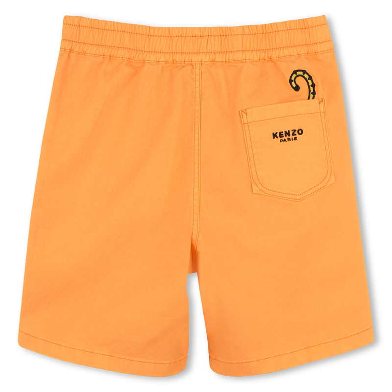 Bermuda in cotone con stemma KENZO KIDS 
                        RAGAZZO
