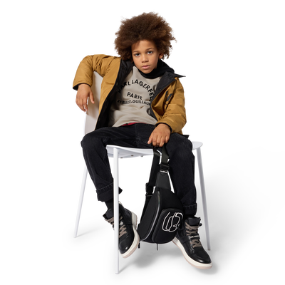 Felpa con cappuccio KARL LAGERFELD KIDS RAGAZZO