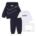 Set pantalone, cardigan e t-shirt BOSS 
                    RAGAZZO