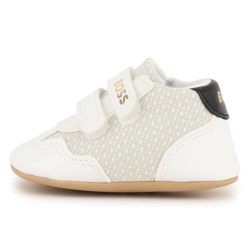 PANTOFOLE IN PELLE DI PECORA BOSS 
                        RAGAZZO