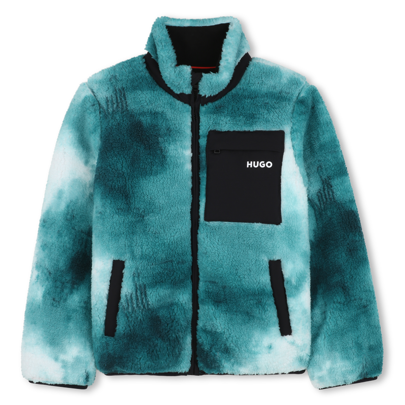 Cardigan in felpa HUGO 
                        RAGAZZO