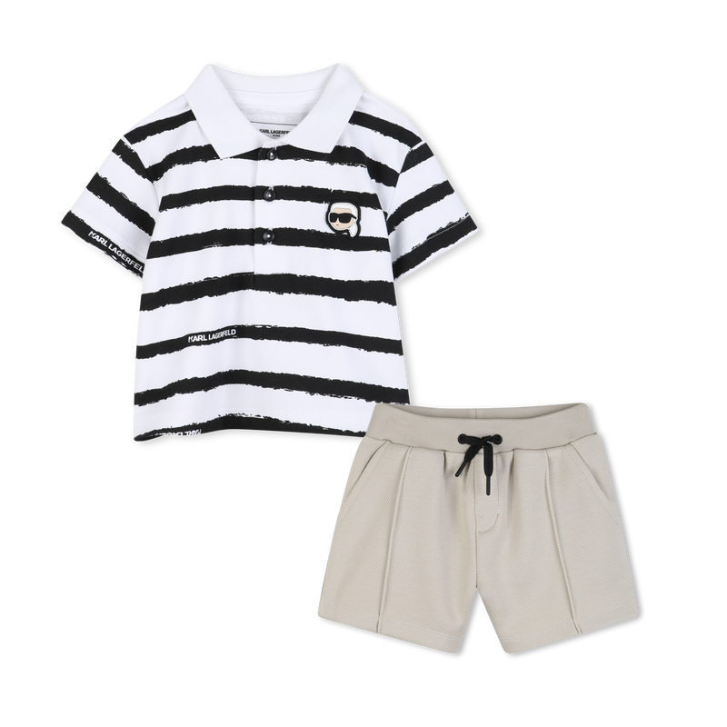 SET POLO E PANTALONCINI KARL LAGERFELD KIDS 
                        RAGAZZO