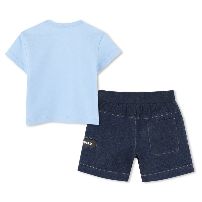 TEE SHIRT+SHORT KARL LAGERFELD KIDS 
                        RAGAZZO