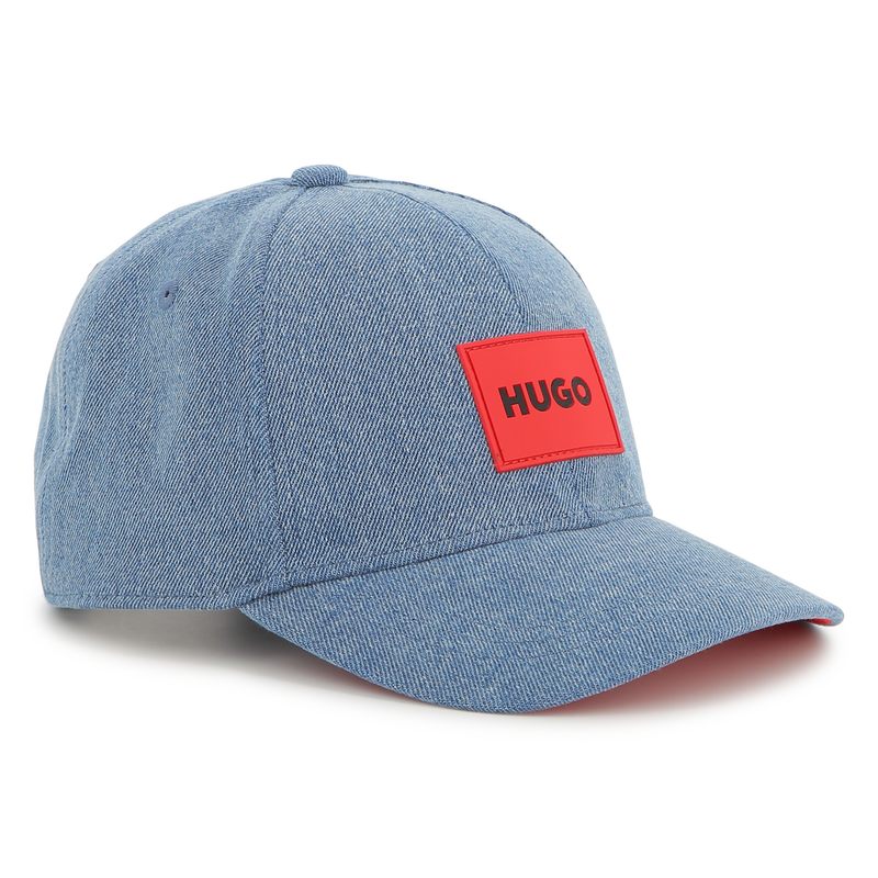 Cappellino in jeans di cotone HUGO 
                        RAGAZZO