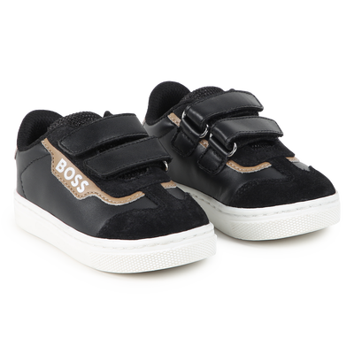 Leather Velcro Sneakers BOSS RAGAZZO
