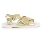 Sandali in pelle di vacchetta KARL LAGERFELD KIDS 
                    BAMBINA