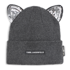 Cappello a maglia con orecchio fantasia KARL LAGERFELD KIDS 
                    BAMBINA
