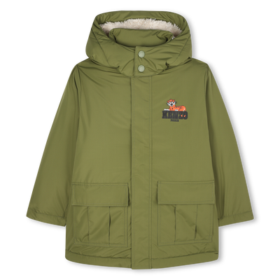 Hooded parka KENZO KIDS RAGAZZO
