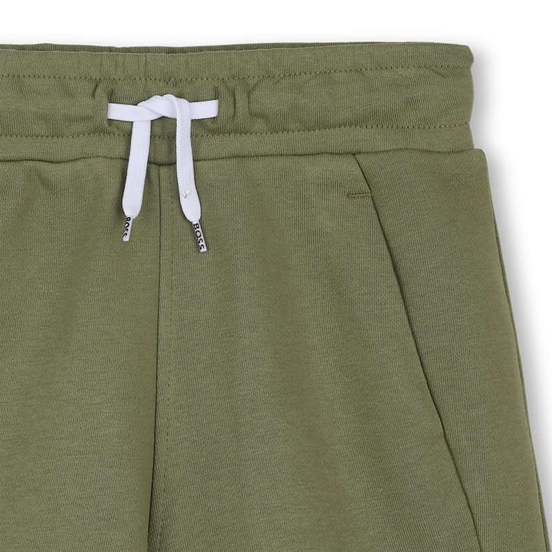 Bermuda in felpa tinta unita BOSS 
                        RAGAZZO