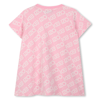 Abito stampato in cotone KENZO KIDS BAMBINA