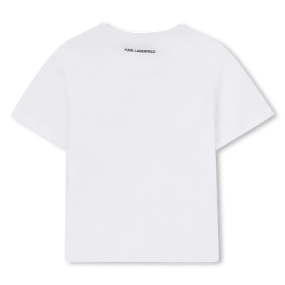 T-shirt a maniche corte KARL LAGERFELD KIDS BAMBINA