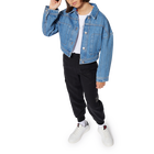 Giacca di jeans a righe HUGO 
                    BAMBINA