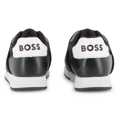 SNEAKERS IN PELLE DI VACCHETTA BOSS RAGAZZO